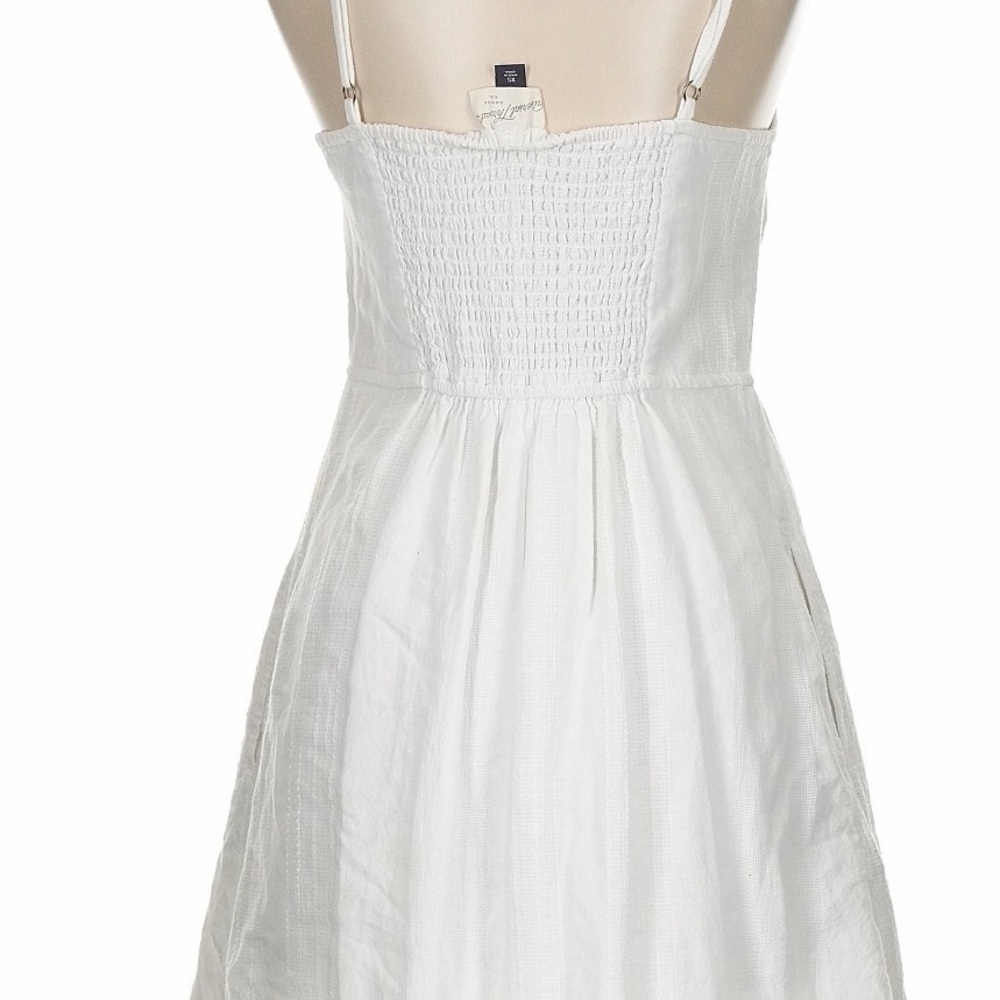 Universal Thread Strapless White Button Dress - image 2